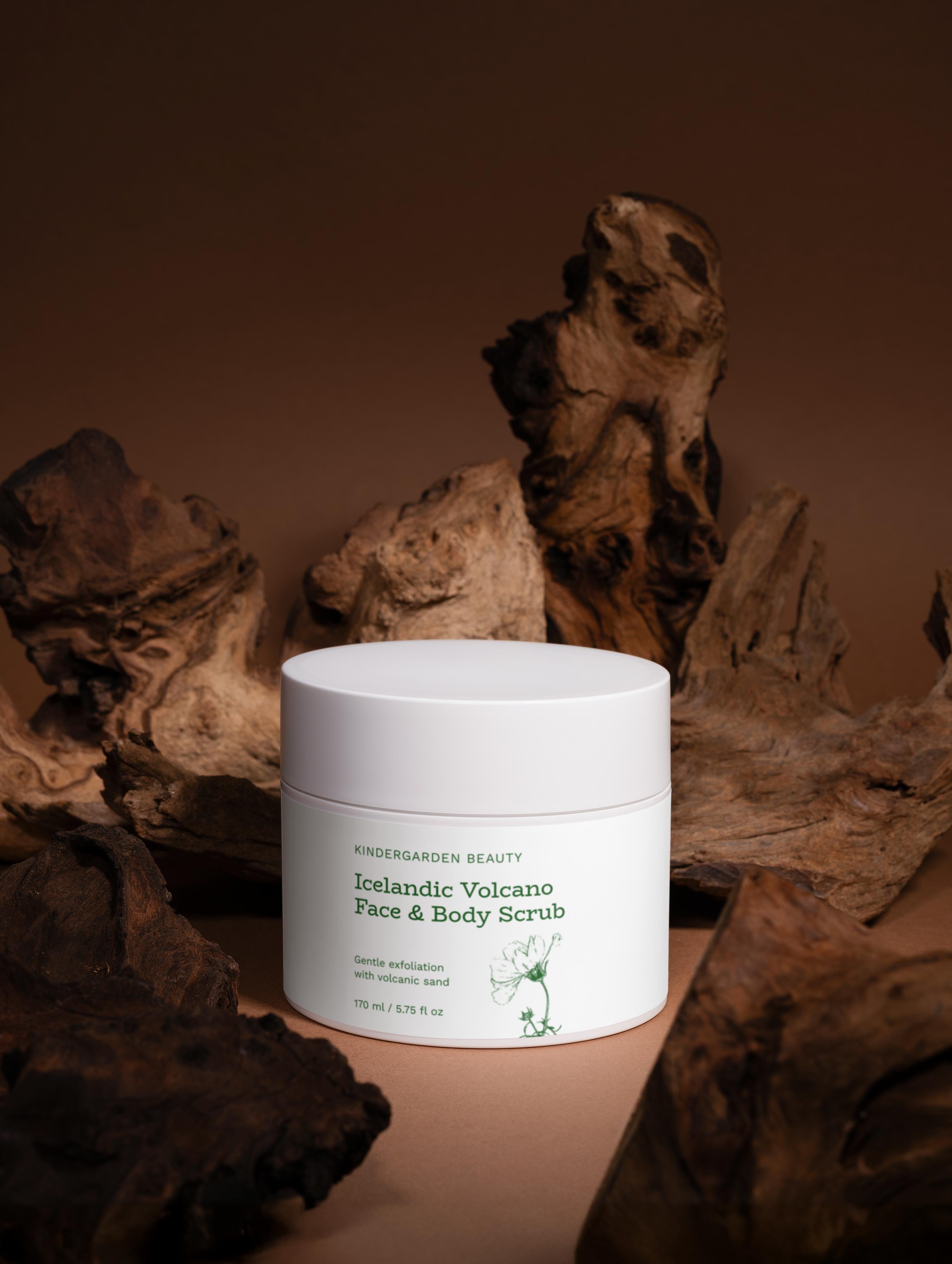 Icelandic Volcano Face & Body Scrub – KinderGarden Beauty