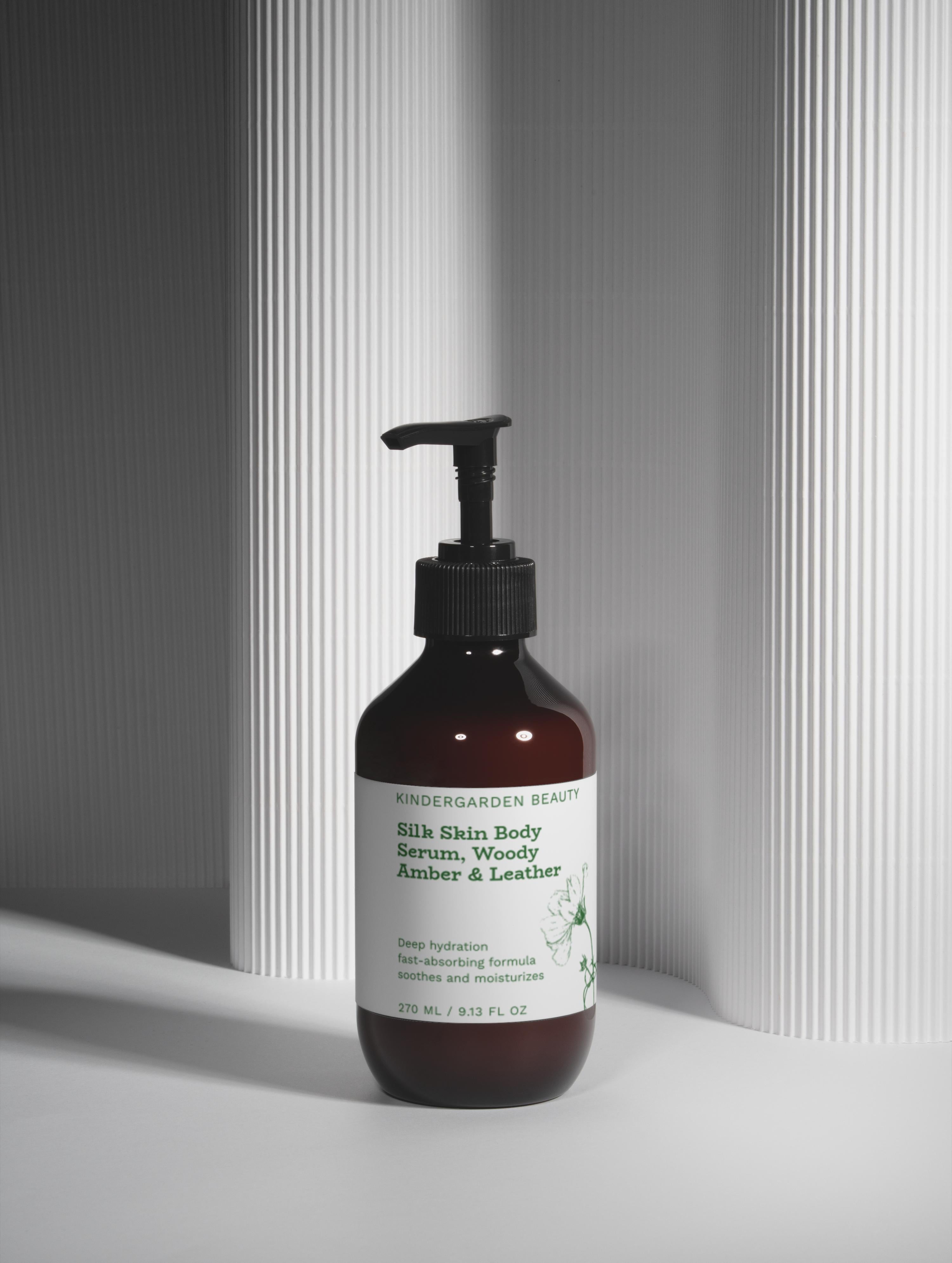 Silk Skin Body Serum, Woody Amber & Leather